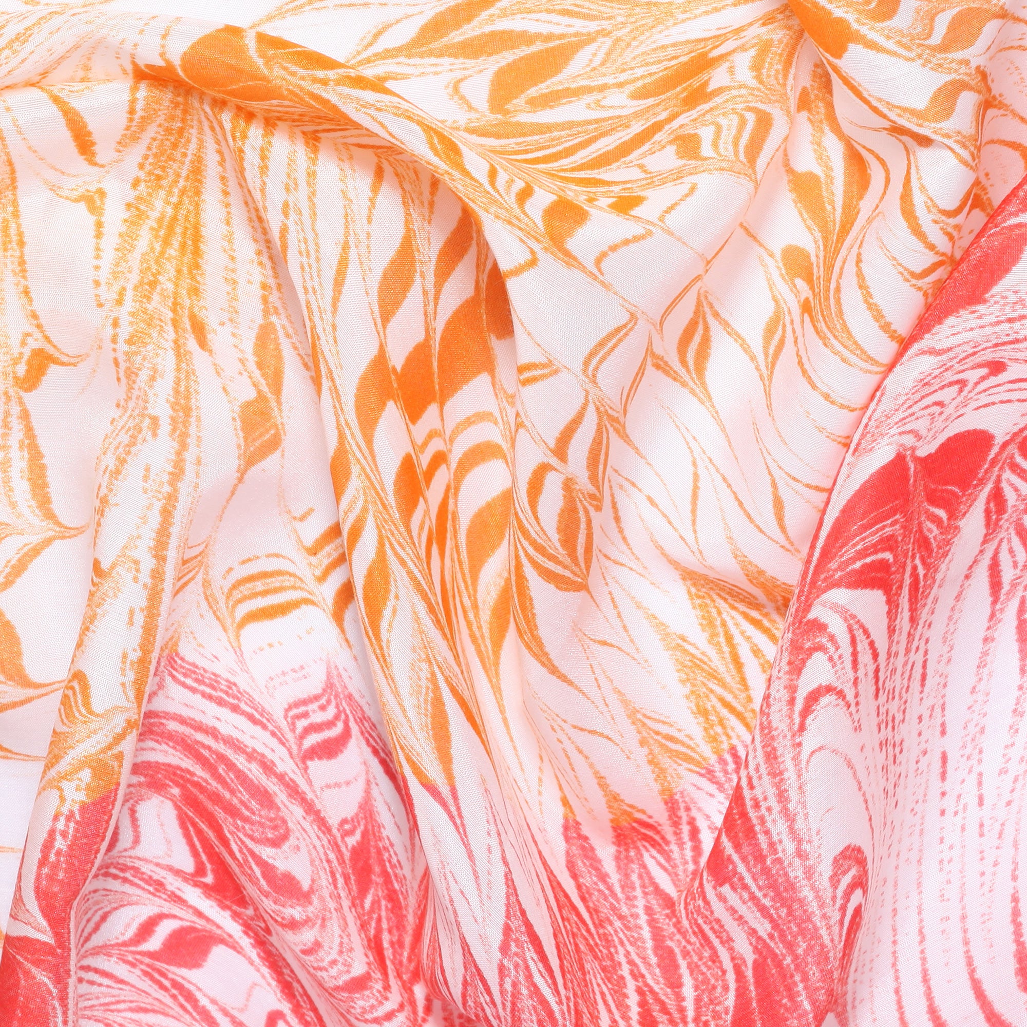 Bosphorus Waves Kırmızı Bandana - Kırmızı & Turuncu