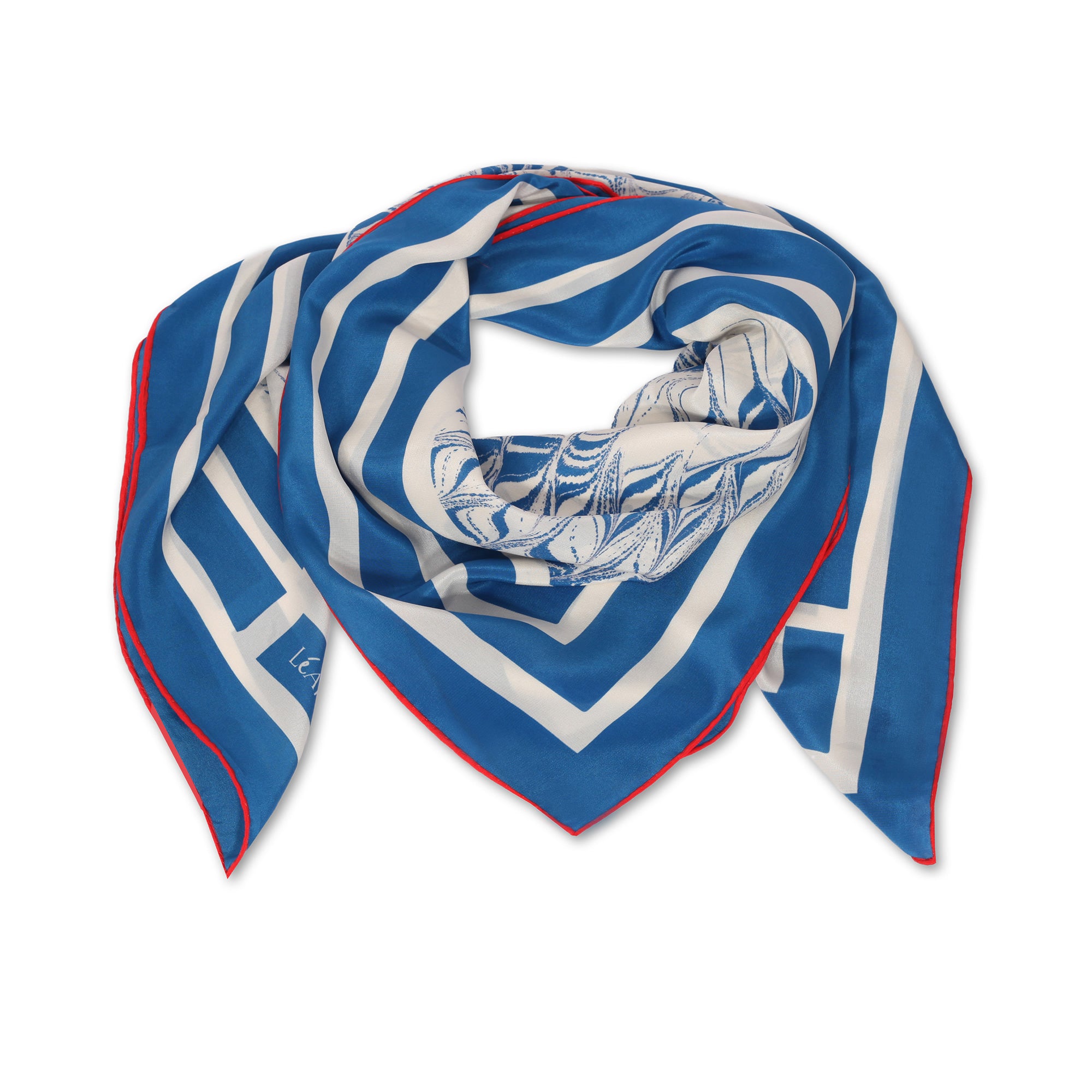 Bosphorus Waves İpek Fular-Mavi