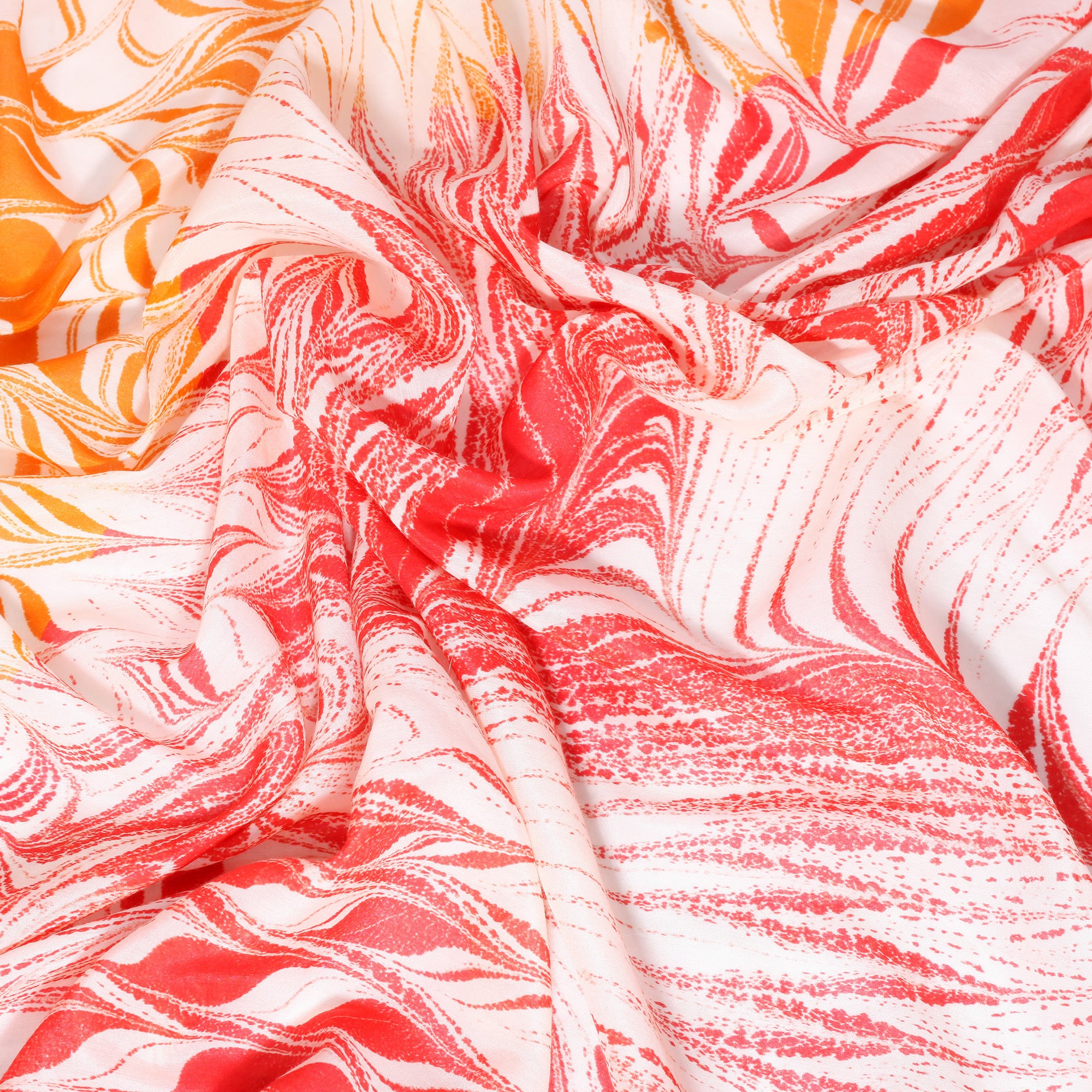 Bosphorus Waves Şal/Pareo - Turuncu & Kırmızı