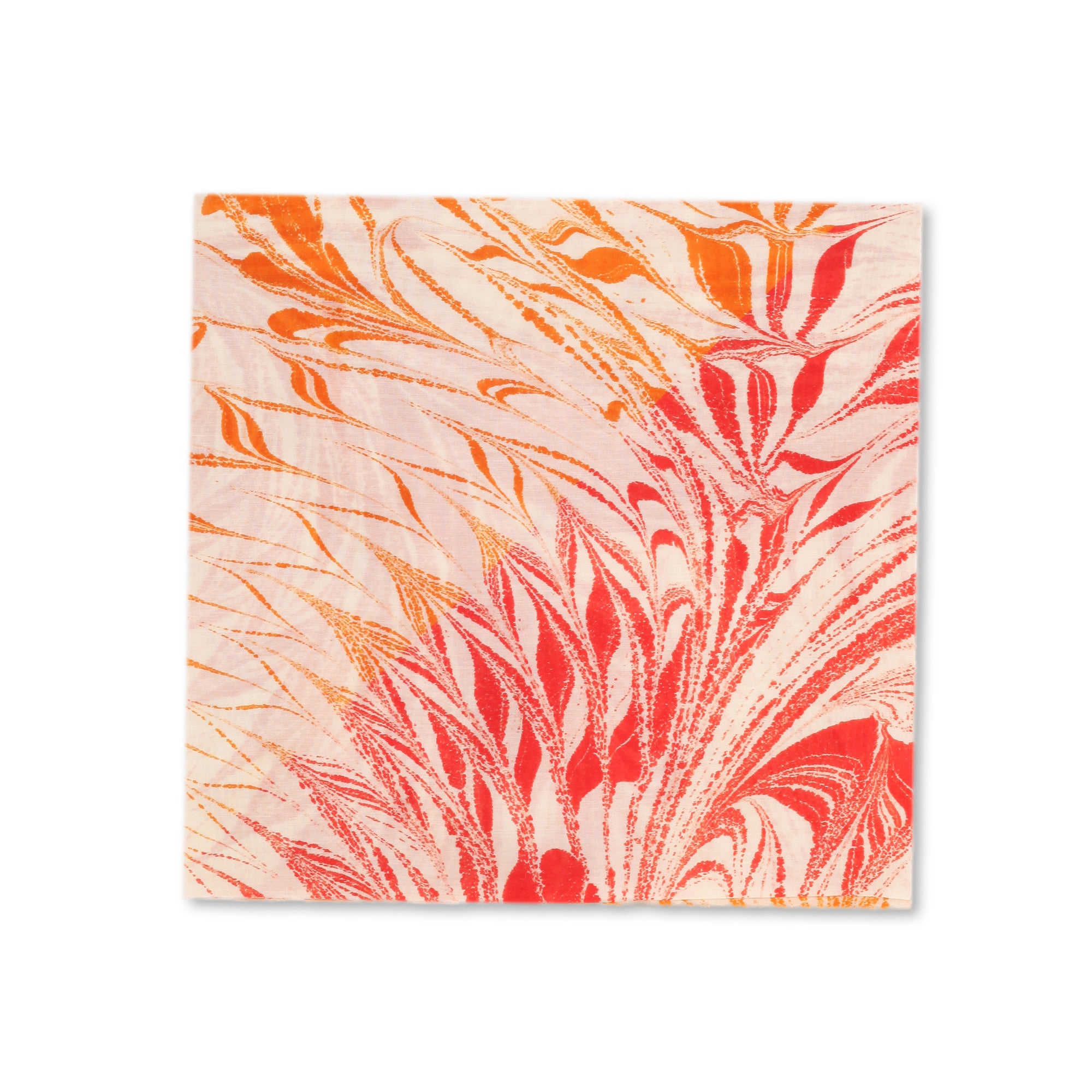 Bosphorus Waves Şal/Pareo - Turuncu & Kırmızı